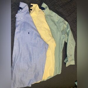 Ralph Lauren & Nautica XXL Long Sleeve Dress Shirts LOT of 3